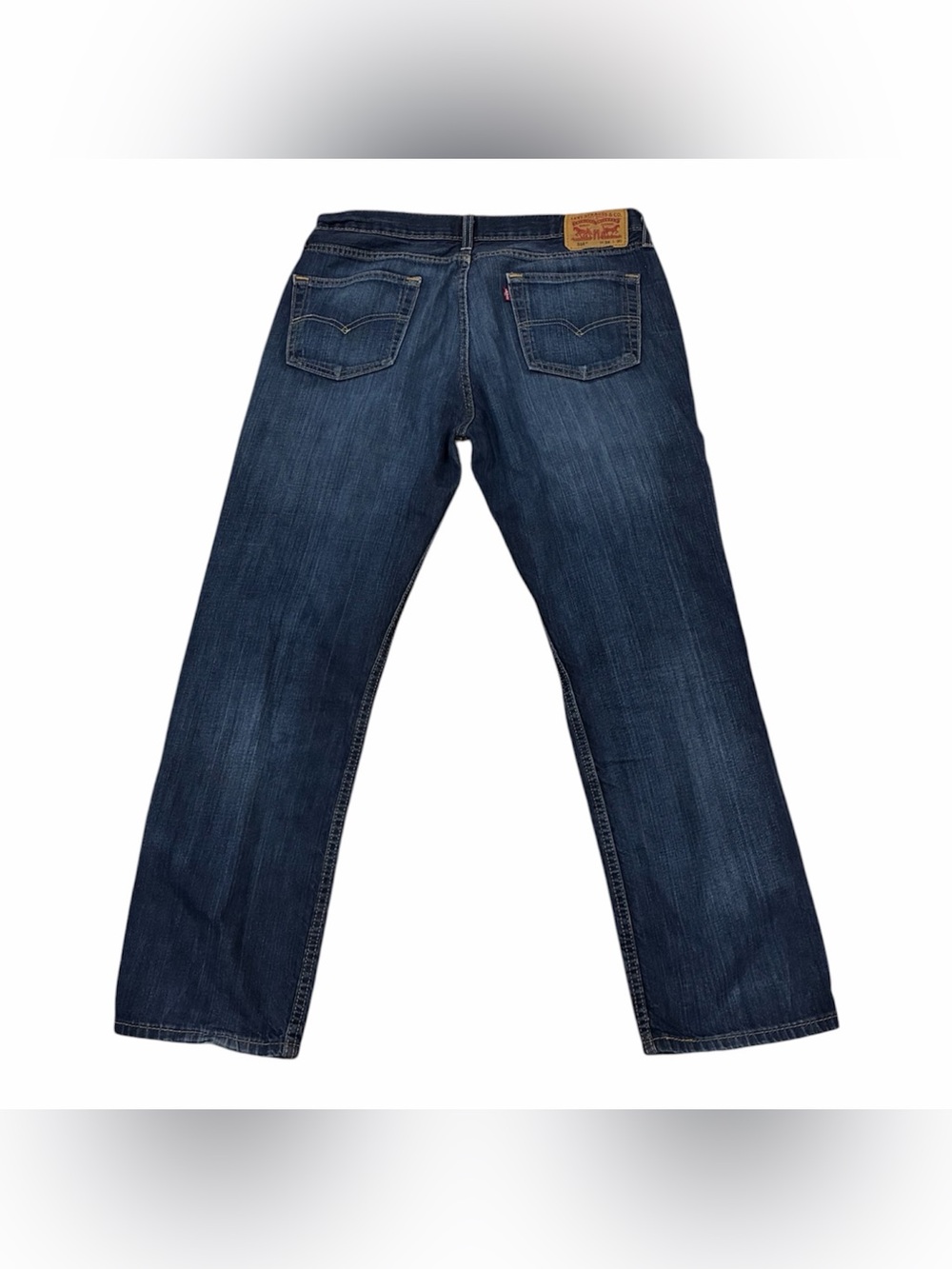 Levi Strauss 514 Straight Blue Denim Jeans Cotton Button 5-Pocket Men's 34x30